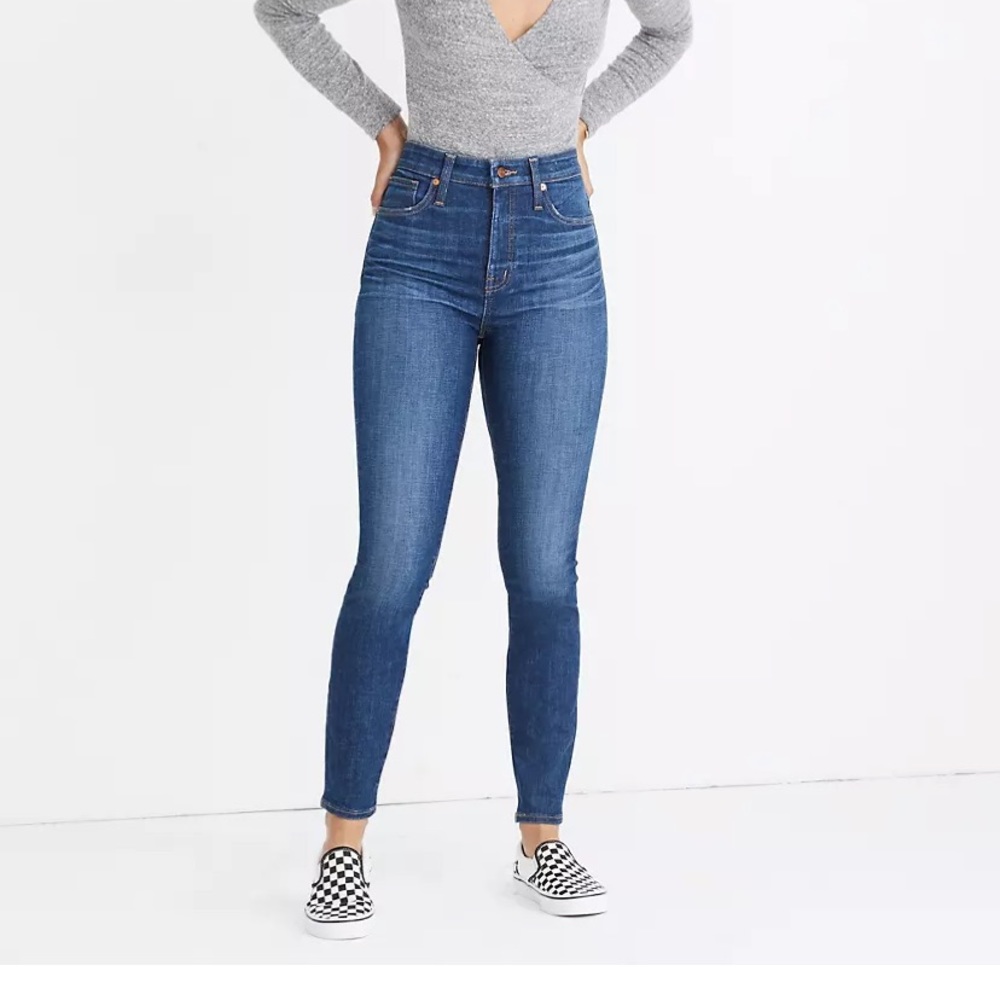 MADEWELL CURVY HIGH RISE SKINNY CROP